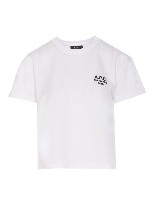 A.P.C.: T-shirts - T-Shirt - Weiß