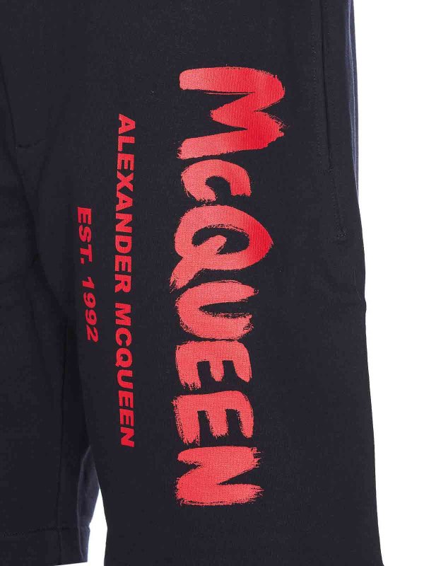The Best Shops ALEXANDER MCQUEEN: トラウザーショーツ - ショートパンツ - 黒