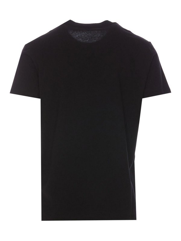Balmain: T-shirts online - T-Shirt - Noir