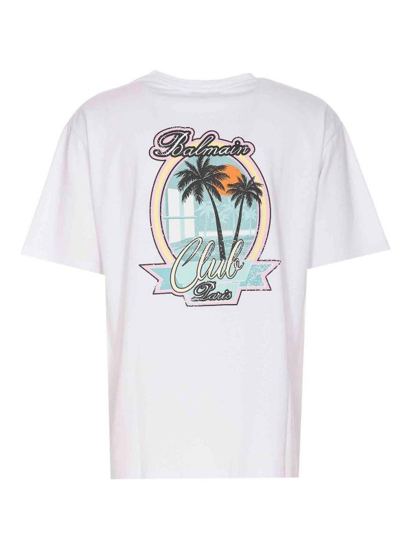 Balmain: T-shirts online - T-Shirt - Weiß