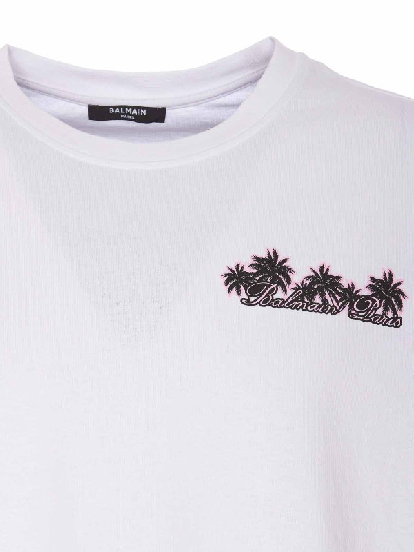 T-Shirt - Weiß shop online: Balmain