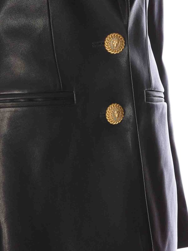 The Best Shops Balmain: leather jacket - 2-Button  Leather Blazer
