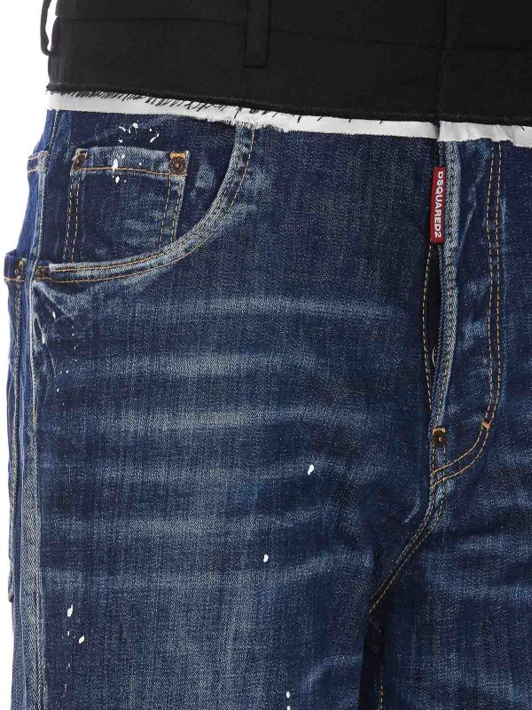 The Best Shops DSQUARED2: ブーツカットジーンズ - ブーツカットジーンズ - ブルー