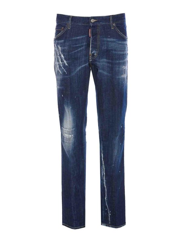 DSQUARED2: Bootcut - Bootcut Jeans - Blau