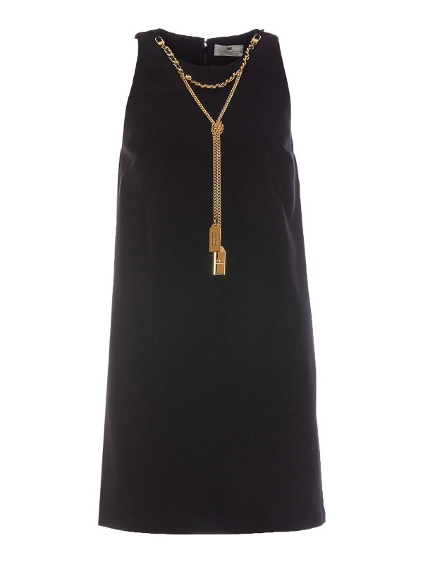 ELISABETTA FRANCHI: ショートドレス - ショートドレス - 黒
