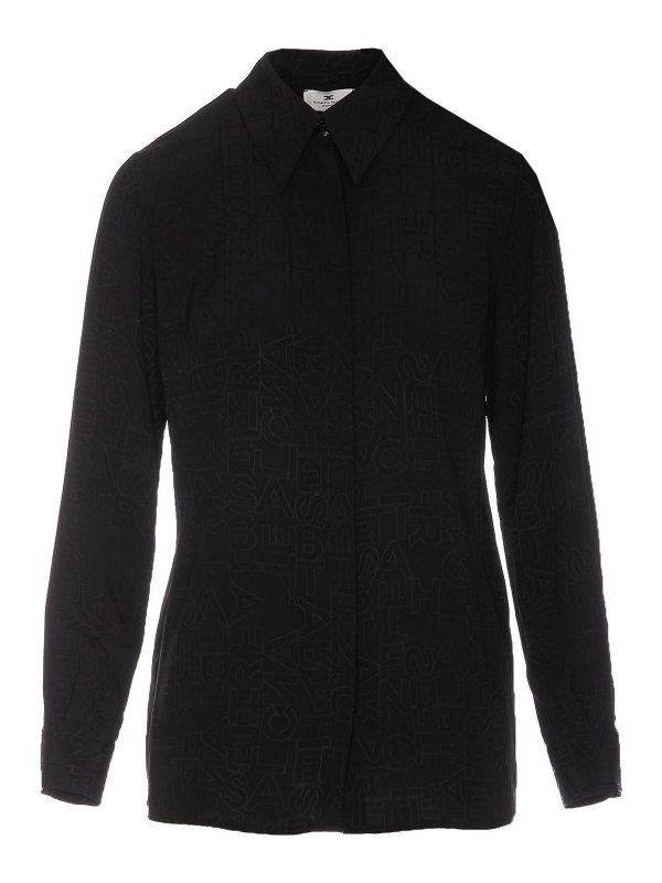 ELISABETTA FRANCHI: Camisas - Camisa - Negro