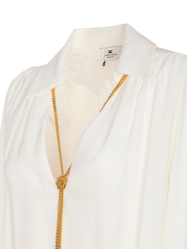 The Best Shops ELISABETTA FRANCHI: Blusen - Bluse - Weiß