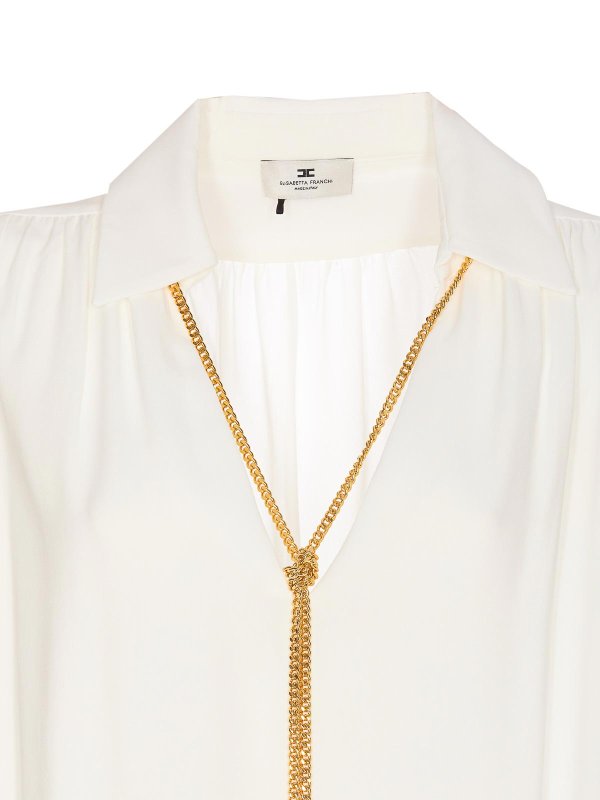Bluse - Weiß shop online: ELISABETTA FRANCHI