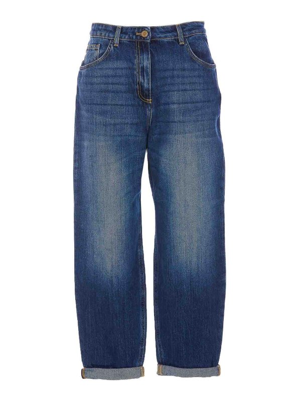 ELISABETTA FRANCHI: ブーツカットジーンズ - ブーツカットジーンズ - ブルー