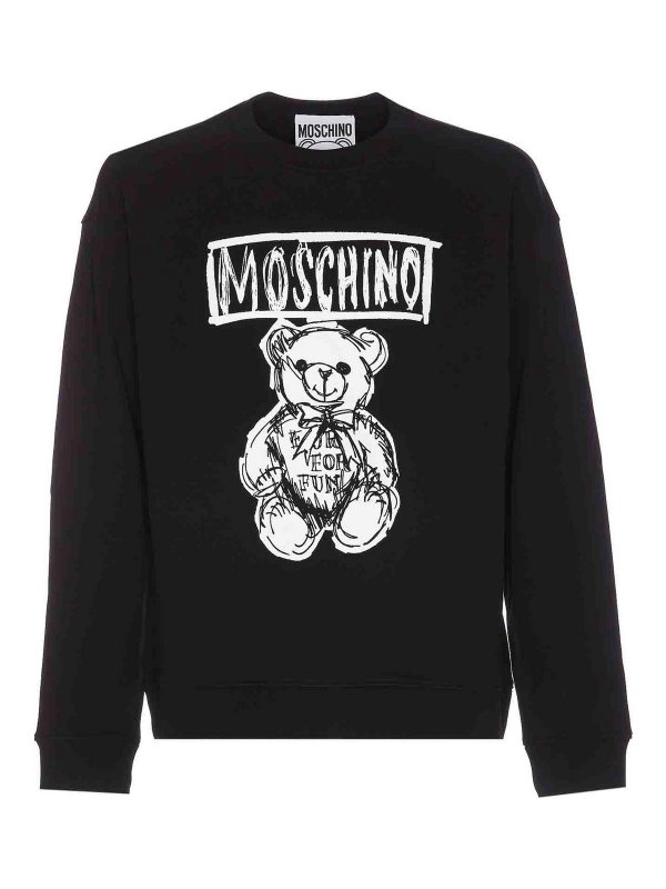MOSCHINO: クルーネック - クルーネック - 黒