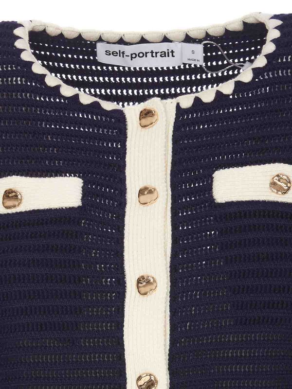 Cardigan - Bleu shop online: Self Portrait