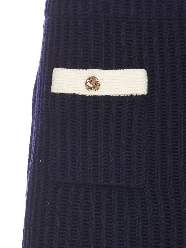 Jupe Midi - Bleu shop online: Self Portrait