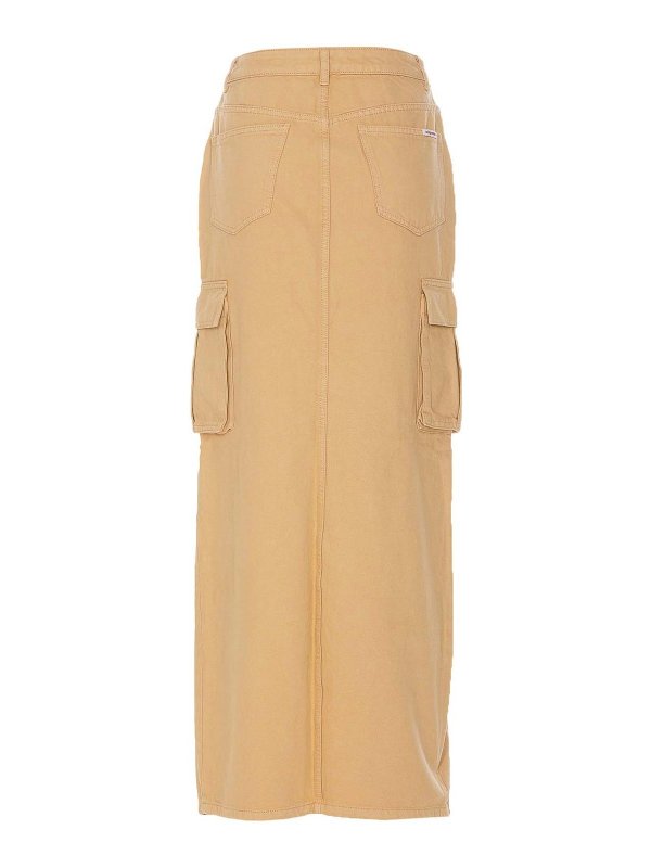 Self Portrait: Knielange und Midi Röcke online - Midirock - Beige
