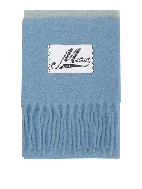 Marni: Schals - Schal - Blau