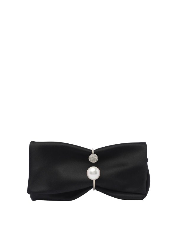 JIMMY CHOO: クラッチバッグ - クラッチバッグ - 黒