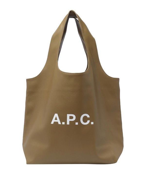 A.P.C.: Handtaschen - Shopper - Grün