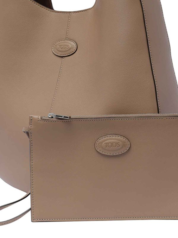 Beige clutch shop online: TOD