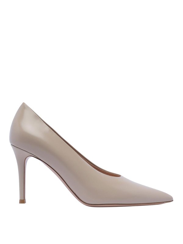 Gianvito Rossi: Escarpins - Chaussures À Talon - Beige