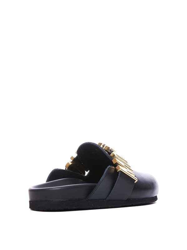 MOSCHINO: Zapatos chinelas online - Chinelas - Negro