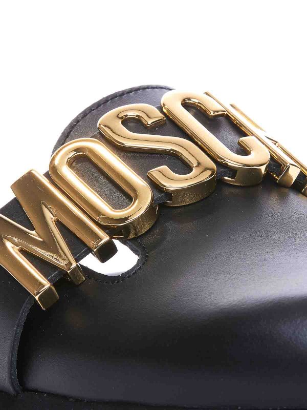 The Best Shops MOSCHINO: Zapatos chinelas - Chinelas - Negro