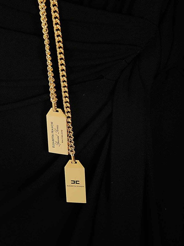 The Best Shops ELISABETTA FRANCHI: Knielange Kleider - Knielanges Kleid - Schwarz