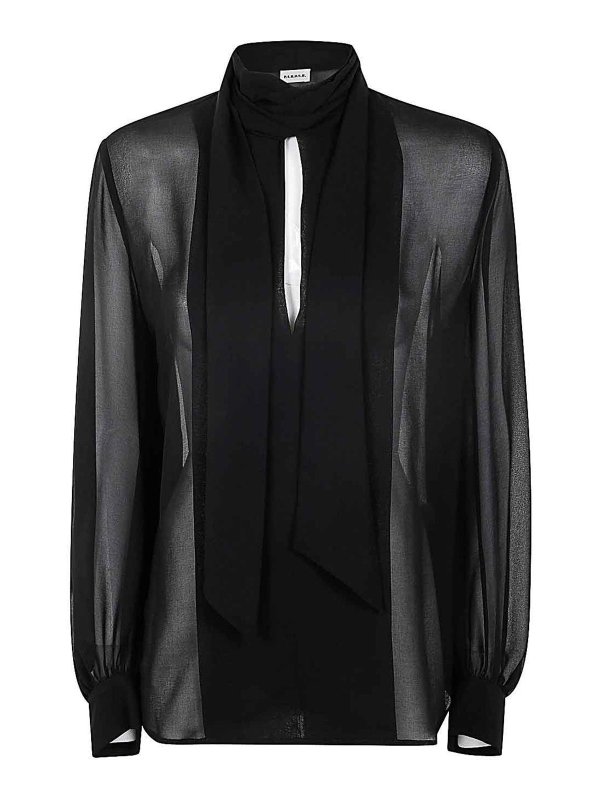 P.A.R.O.S.H.: shirts - Georgette Blouson Shirt