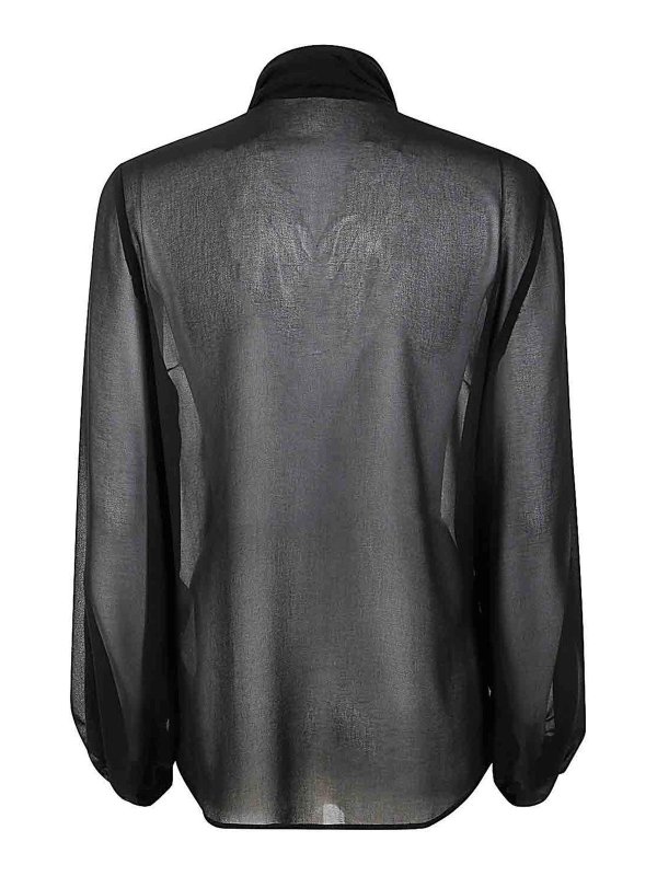 P.A.R.O.S.H.: shirts online - Georgette Blouson Shirt