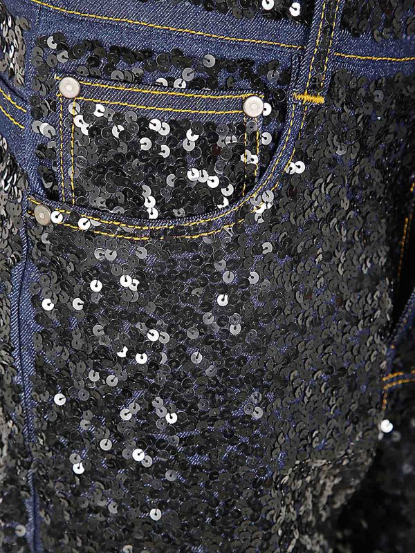 The Best Shops P.A.R.O.S.H.: straight leg jeans - Pailettes Jeans