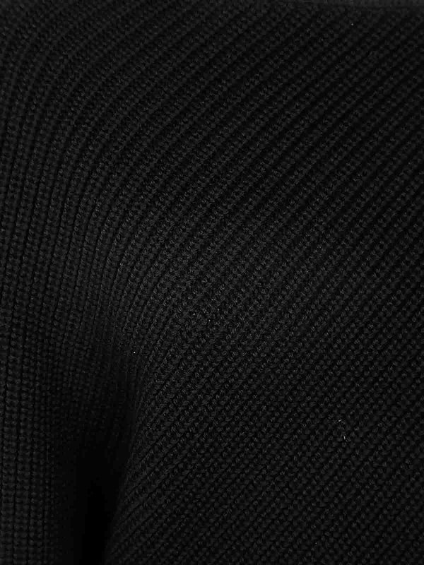 The Best Shops Philosophy di Lorenzo Serafini: Strickpullover mit Rundhalsausschnitt - Rundhalspullover - Schwarz