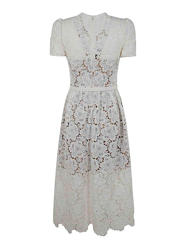 Self Portrait: Knielange Kleider online - Knielanges Kleid - Braun