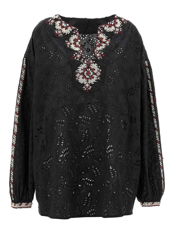 FORTELA: ブラウス - ブラウス - 黒