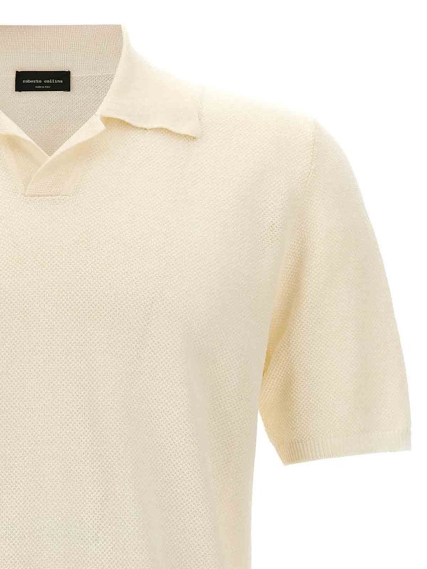 The Best Shops ROBERTO COLLINA: Polos - Polo - Blanco