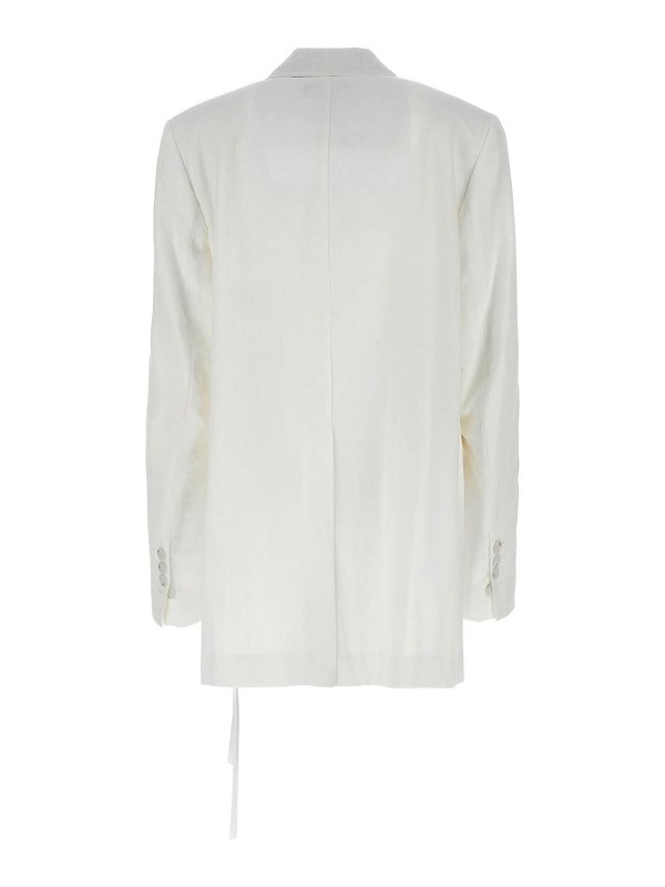 ANN DEMEULEMEESTER: ブレザー online - ブレザー - 白