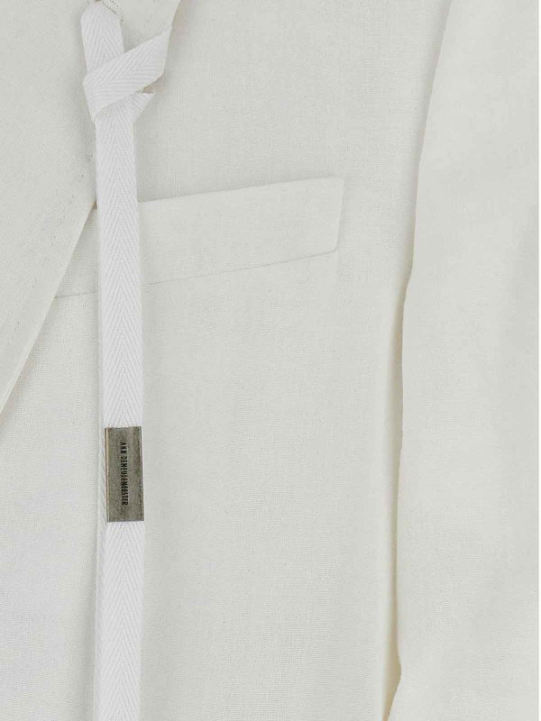 ジャケット ANN DEMEULEMEESTER 'Agnes' blazer jacket White Ann Demeulemeester Agnes Blazer Jacket - White