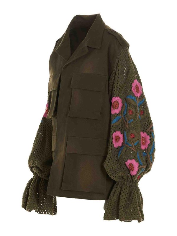 The Best Shops TU LIZÉ: カジュアルジャケット - カジュアルジャケット - 緑