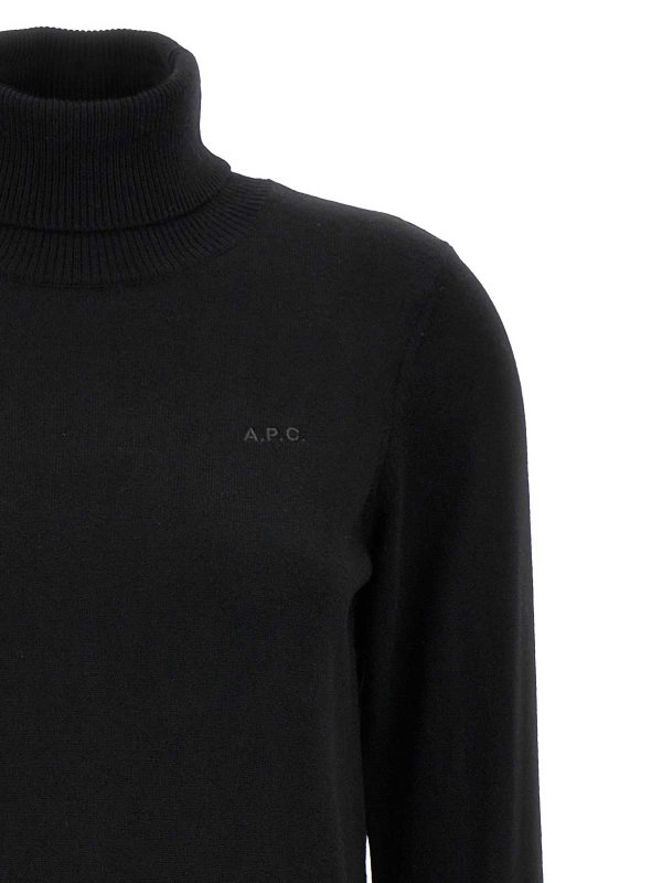 The Best Shops A.P.C.: Cuellos altos y polos - Suéter Con Cuello Alto - Negro
