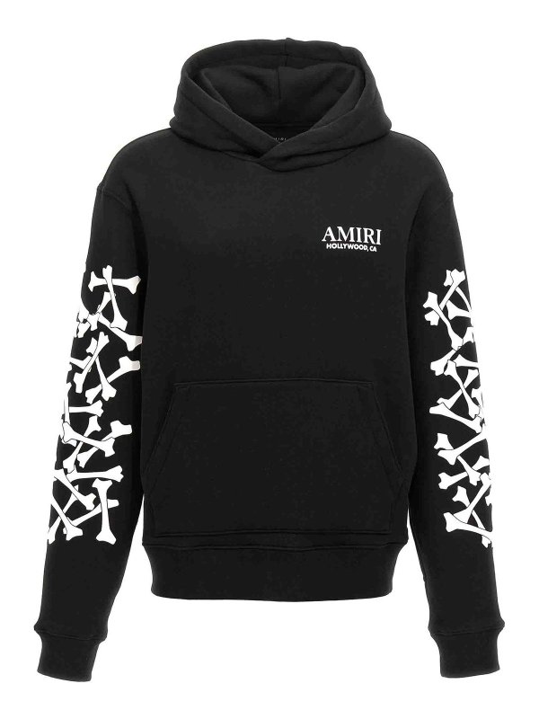 AMIRI: Sweatshirts & Sweaters - Bones Stacked Hoodie
