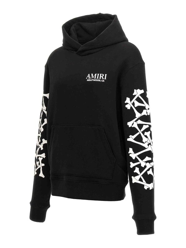 The Best Shops AMIRI: Sweatshirts & Sweaters - Bones Stacked Hoodie