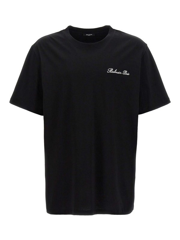 Balmain: t-shirts - Signature T-Shirt