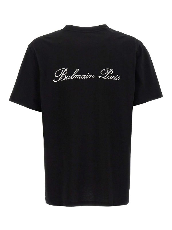 Balmain: t-shirts online - Signature T-Shirt