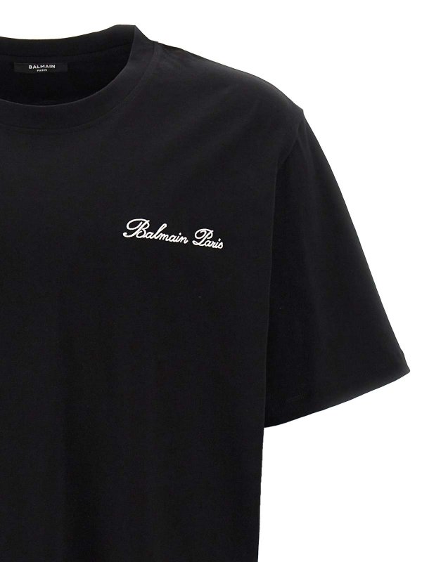 The Best Shops Balmain: t-shirts - Signature T-Shirt