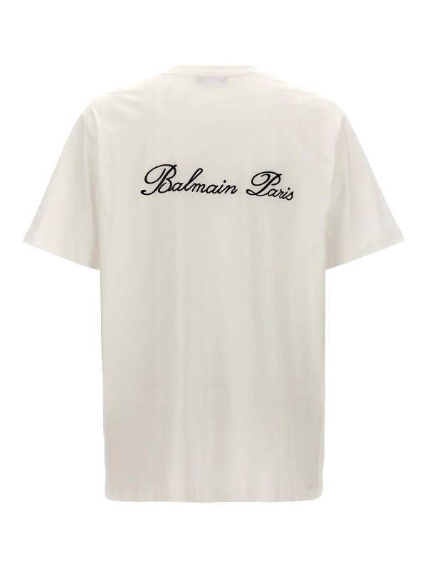Balmain: T-shirts online - T-Shirt - Weiß