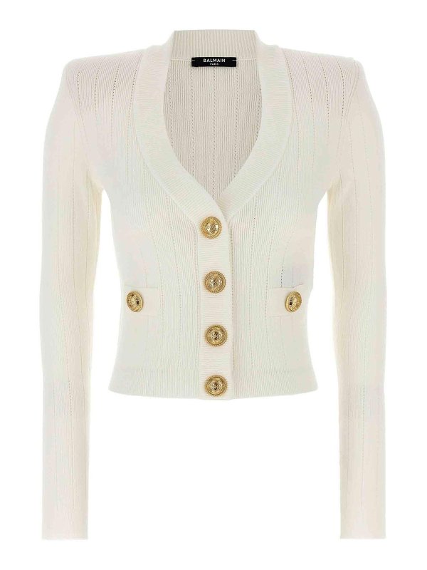 Balmain: カーディガン - カーディガン - 白