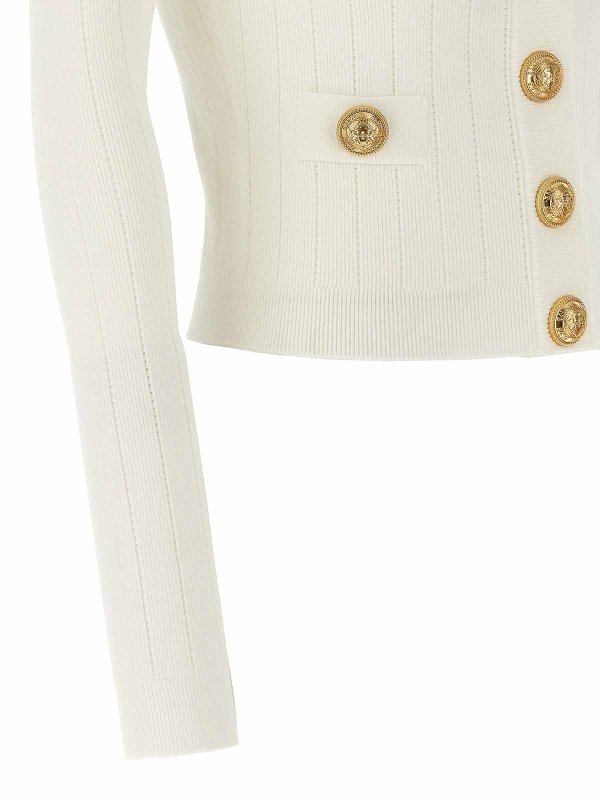 カーディガン - 白 shop online: Balmain