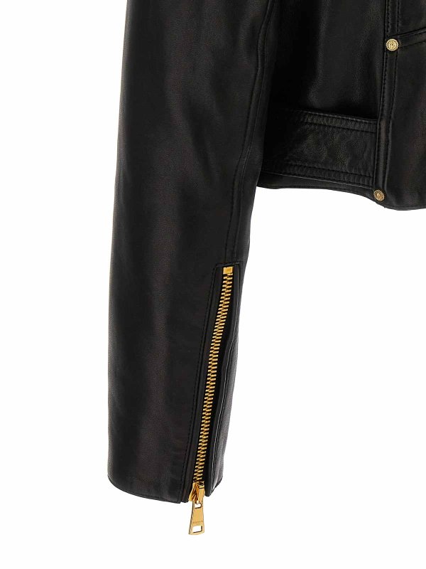Balmain buy online Blouson En Cuir - Noir
