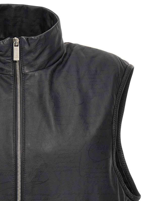 The Best Shops BERLUTI: leather jacket - Leather  Vest