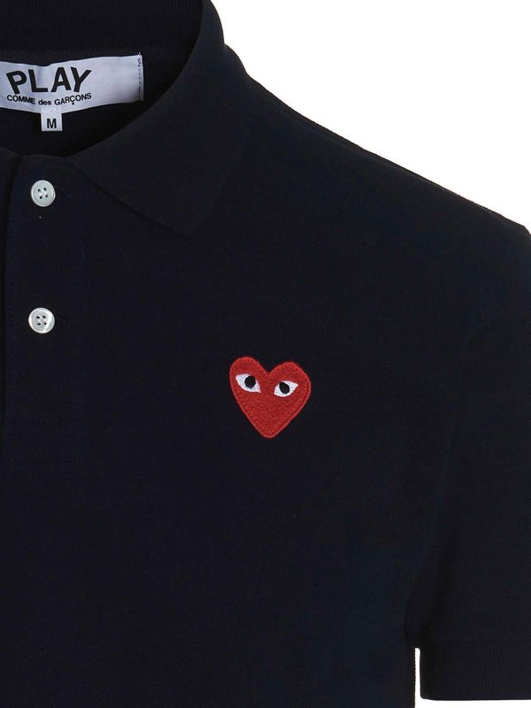 The Best Shops Comme des Garçons Play: polo - Polo con applicazione logo