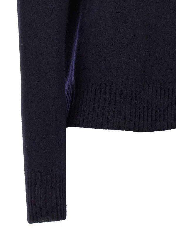 Rundhalspullover - Blau shop online: JIL SANDER