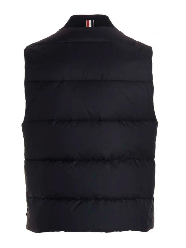 THOM BROWNE: casual jackets online - 4 Bar Sleeveless Jacket
