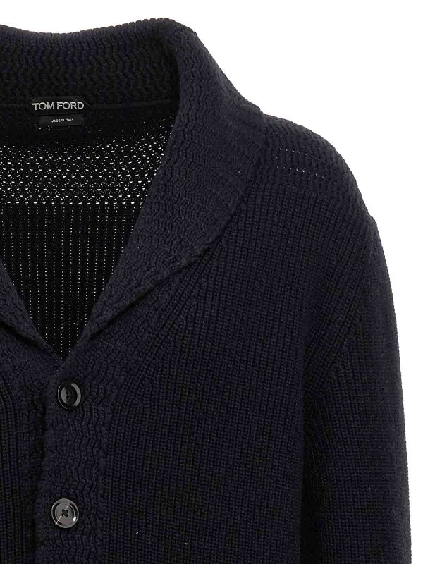 The Best Shops TOM FORD: Cardigans - Cardigan - Bleu